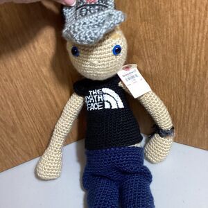 Handmade Crocheted Skater Dude 19” Plush Toy With Drink Local Hat Dad Gift